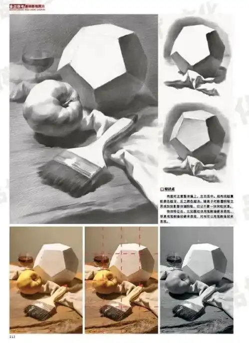 备战联考基础静物照片全书板块清晰明了,深入简出的教学系统,内容足够丰富与震撼美术高考资料查询零二七艺考
