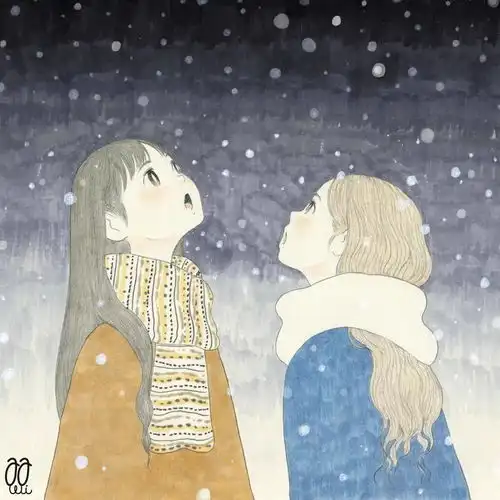 画笔下甜美女孩,可爱萌萌,甜度刚刚好,做头像合适不过
